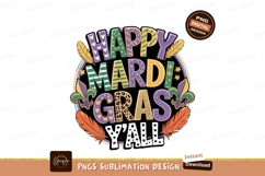 Mardi Gras celebration text art image Product Image 1