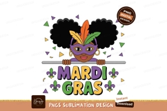 Mardi Gras Celebration Masked Girl image Product Image 1