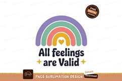 Rainbow heart text feelings valid Product Image 1