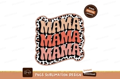 Mama Retro Groovy Typography text Product Image 1