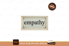 Framed empathy text on textured background word sentiment Product Image 1