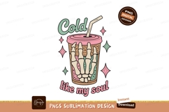 Skeleton hand holding cold drink with stars image Product Image 1