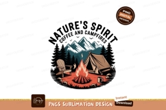 Camping Adventure Cozy Campfire Mountain Scene tent Product Image 1