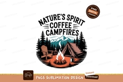 Camping adventure nature spirit coffee campfires image Product Image 1
