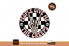 Skeleton hand rock on with skulls and text image Product Image 1