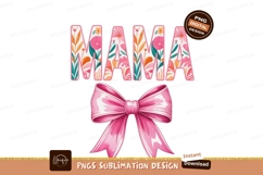 Floral Mama Bow flowers leaves Product Image 1
