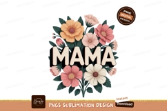 Mama floral bouquet flowers pink Product Image 1