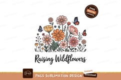 Floral Butterflies And Wildflowers nature garden Product Image 1