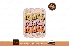 Retro Mama Daisy Butterfly Peace Sign image Product Image 1
