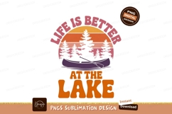 Canoe sunset lake trees water Product Image 1