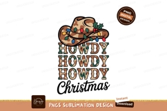 Camo Cowboy Hat Christmas Lights Greeting camouflage Product Image 1