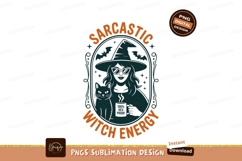 Sarcastic Witch Energy Cat Halloween image Product Image 1
