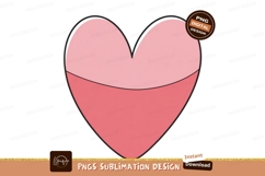 Pink heart shape with gradient love romance Product Image 1