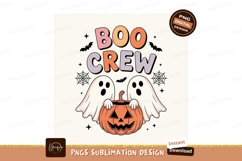 Boo Crew Ghost Pumpkin Halloween image Product Image 1