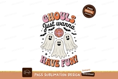 Ghouls have fun disco ghosts halloween ball Product Image 1