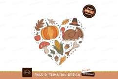 Thanksgiving heart harvest bounty turkey pumpkin Product Image 1