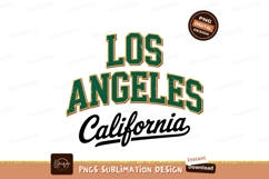 Los Angeles California Vector Sublimation PNG Product Image 1