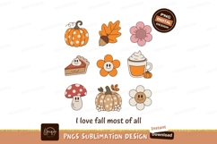 Autumnal Icons Pumpkin Pie Mushroom Flowers fall Product Image 1