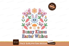 Bunny Butterflies Carrots Flowers Mushroom Easter image Product Image 1