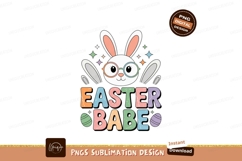 Cute bunny with glasses and easter text babe Product Image 1