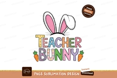 Format: Title: Teacher Bunny Easter Greeting holiday Product Image 1
