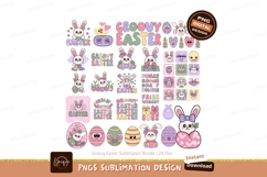 Groovy Easter Bunny Collection rabbit flower Product Image 1
