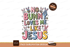 Easter bunnies and text bunny jesus Product Image 1