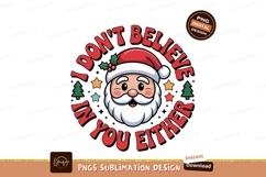 Format: Title: Santa Claus quote festive holiday graphic Product Image 1