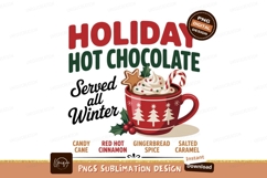 Holiday hot chocolate mug with festive toppings image Product Image 1