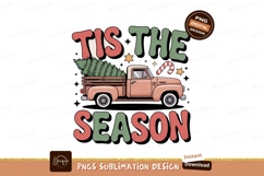 Christmas truck with tree and candy cane image Product Image 1