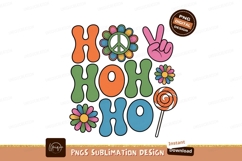 Groovy Ho Peace Sign Flowers Lollipop image Product Image 1