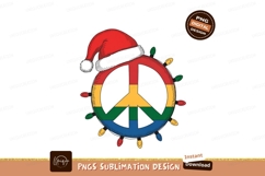 Peace symbol holiday lights christmas Product Image 1