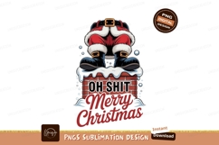 Santa Stuck In Chimney Christmas holiday Product Image 1