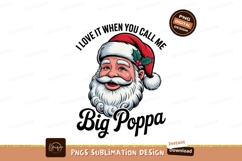 Jolly Santa Claus Face With Holly Christmas holiday Product Image 1