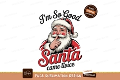 Cheerful Santa Claus with Finger on Lips Christmas Product Image 1