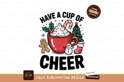 Christmas hot chocolate festive scene whipped Product Image 1