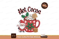 Festive gnome hot cocoa mug with cookies christmas Product Image 1