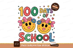 100 Days Of School Sublimation Png Product Image 1