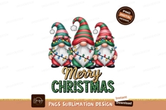 Festive gnomes with Christmas lights holiday Product Image 1