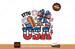 Patriotic American celebration with food and fireworks Product Image 1