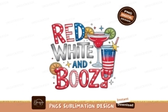 Red White And Boozy Drinks blue Product Image 1