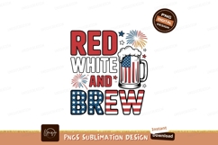 Red white and brew fireworks blue beer Product Image 1