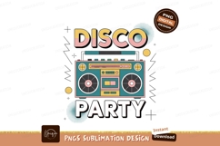 Retro boombox party graphic music sound Product Image 1