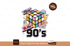 Rubiks Cube Retro Nostalgia nineties Product Image 1