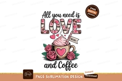 Pink Coffee Love Roses drink Product Image 1