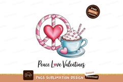 Peace Love Hot Chocolate heart Product Image 1