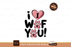 Pink heart paw prints love Product Image 1