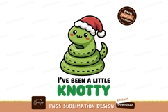 Green coiled snake wearing santa hat image Product Image 1