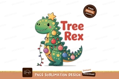 Dinosaur Christmas Tree Festive Decoration image Product Image 1