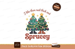 Cheerful Christmas Trees With Lights festive holiday Product Image 1